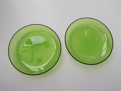ガラスプレート緑-1